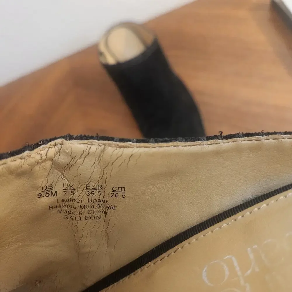 Franco Sarto Galleon Suede Mules Size 9.5